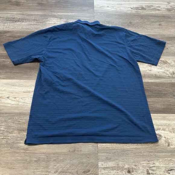 Nike Tiger Woods Polo Shirt Golf Collection‎ Blue Mens L Golf United Airlines - Picture 3 of 12